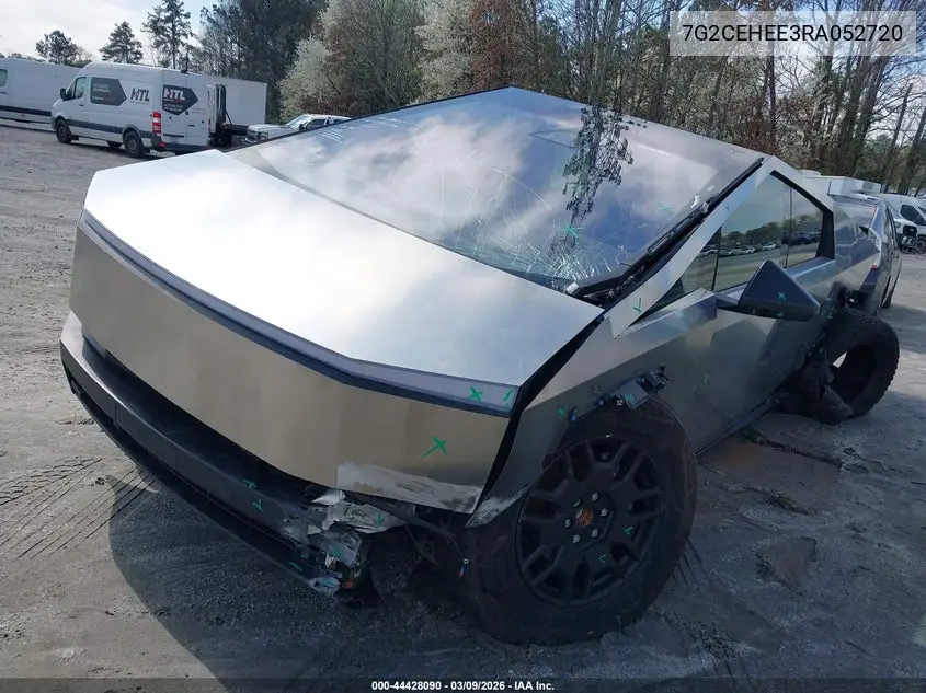 2024 Tesla Cybertruck Cyberbeast VIN: 7G2CEHEE3RA052720 Lot: 44428090