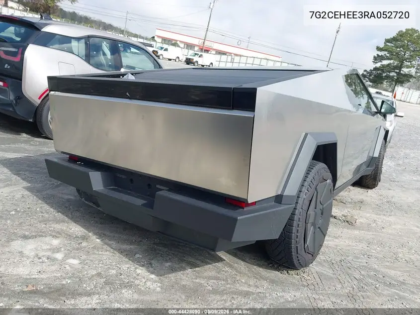 2024 Tesla Cybertruck Cyberbeast VIN: 7G2CEHEE3RA052720 Lot: 44428090