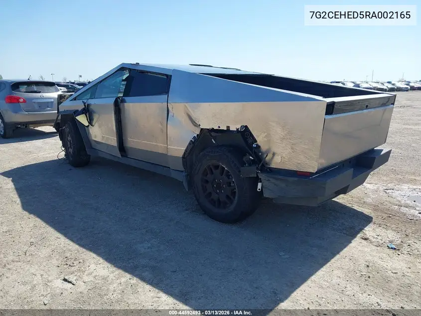 2024 Tesla Cybertruck All-Wheel Drive VIN: 7G2CEHED5RA002165 Lot: 44592493