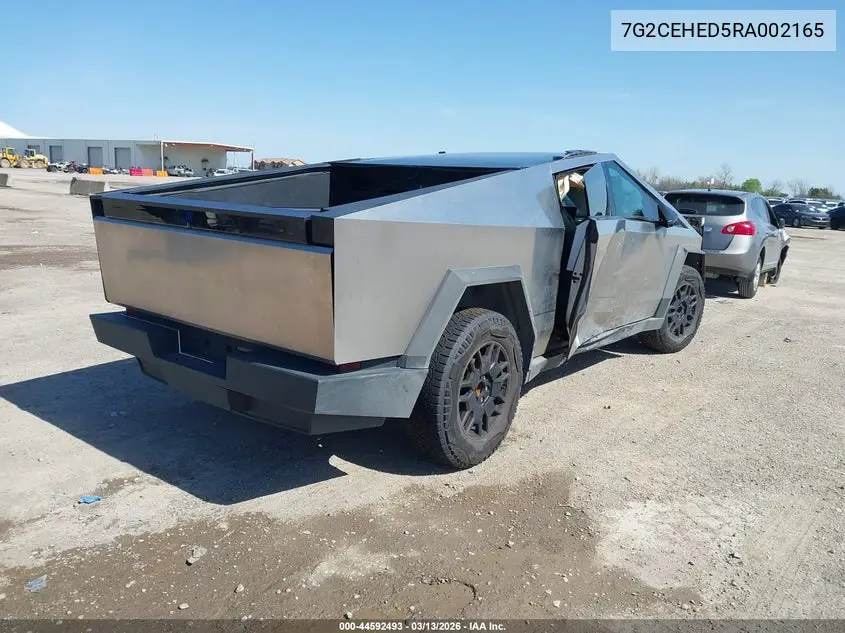 2024 Tesla Cybertruck All-Wheel Drive VIN: 7G2CEHED5RA002165 Lot: 44592493