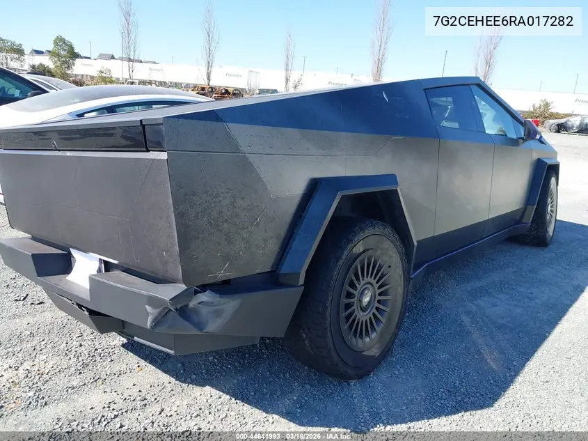 2024 Tesla Cybertruck Cyberbeast VIN: 7G2CEHEE6RA017282 Lot: 44641993