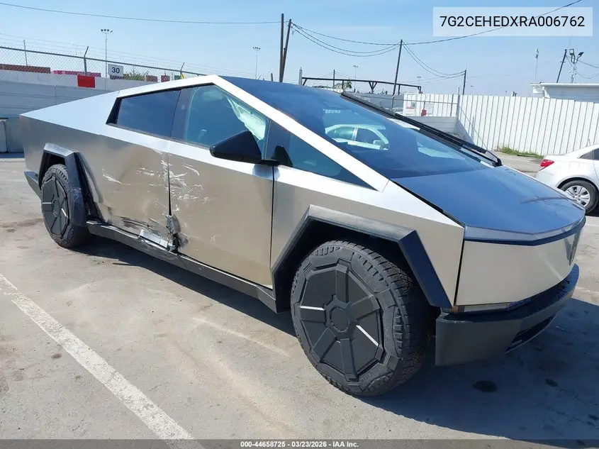 2024 Tesla Cybertruck VIN: 7G2CEHEDXRA006762 Lot: 44658725