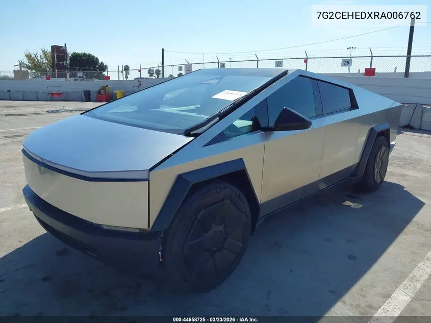 2024 Tesla Cybertruck VIN: 7G2CEHEDXRA006762 Lot: 44658725