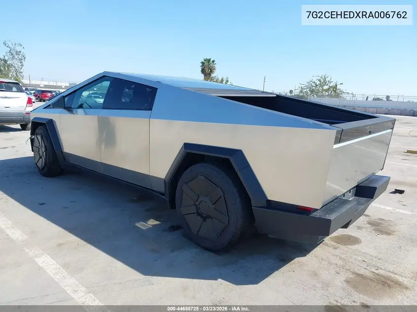2024 Tesla Cybertruck VIN: 7G2CEHEDXRA006762 Lot: 44658725