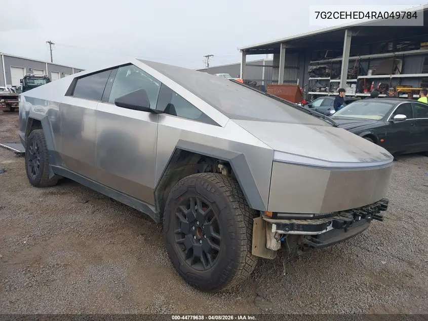 2024 Tesla Cybertruck All-Wheel Drive VIN: 7G2CEHED4RA049784 Lot: 44779638