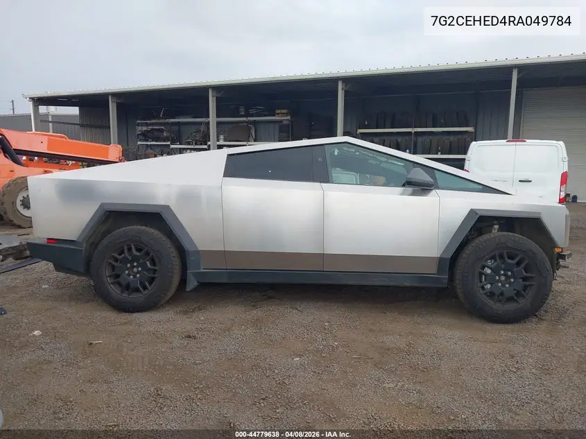 2024 Tesla Cybertruck All-Wheel Drive VIN: 7G2CEHED4RA049784 Lot: 44779638