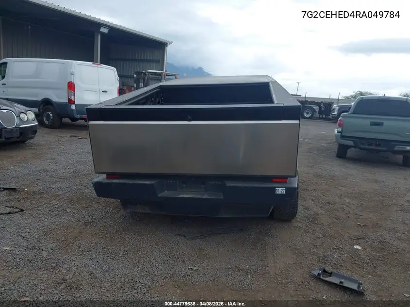 2024 Tesla Cybertruck All-Wheel Drive VIN: 7G2CEHED4RA049784 Lot: 44779638