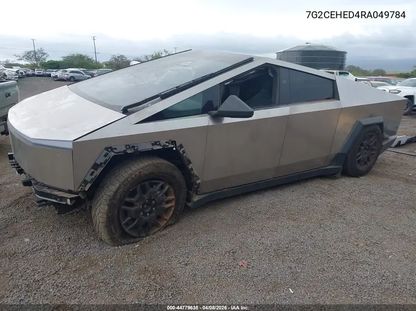 2024 Tesla Cybertruck All-Wheel Drive VIN: 7G2CEHED4RA049784 Lot: 44779638