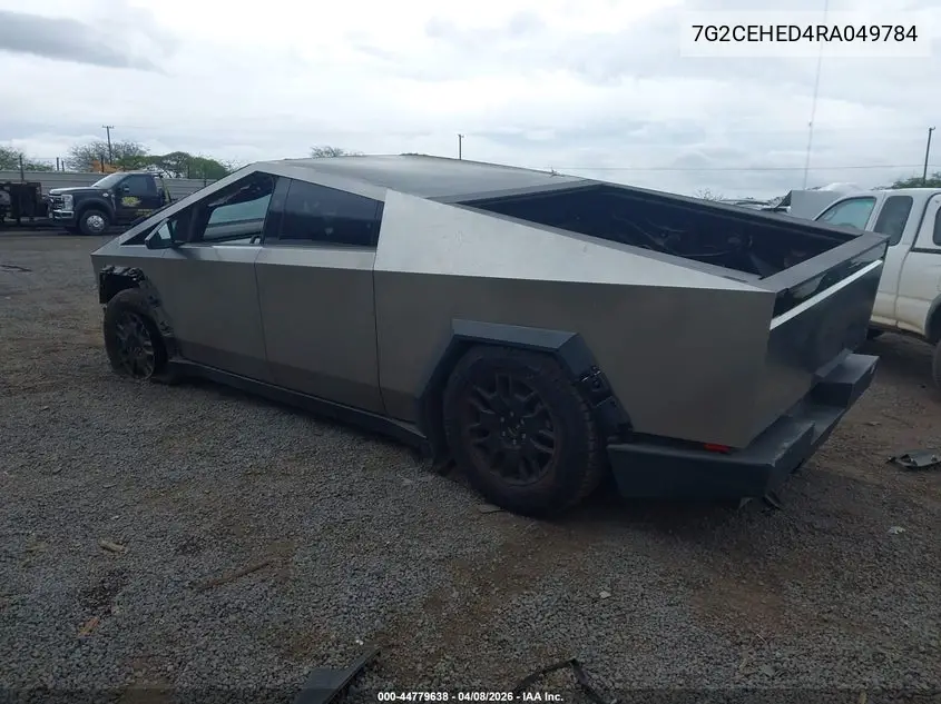 2024 Tesla Cybertruck All-Wheel Drive VIN: 7G2CEHED4RA049784 Lot: 44779638