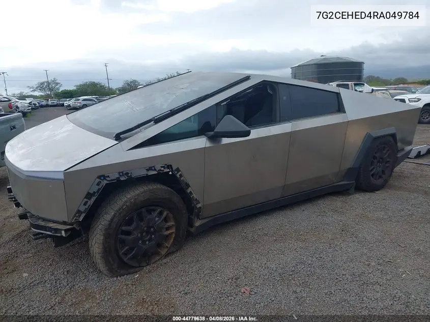 2024 Tesla Cybertruck All-Wheel Drive VIN: 7G2CEHED4RA049784 Lot: 44779638