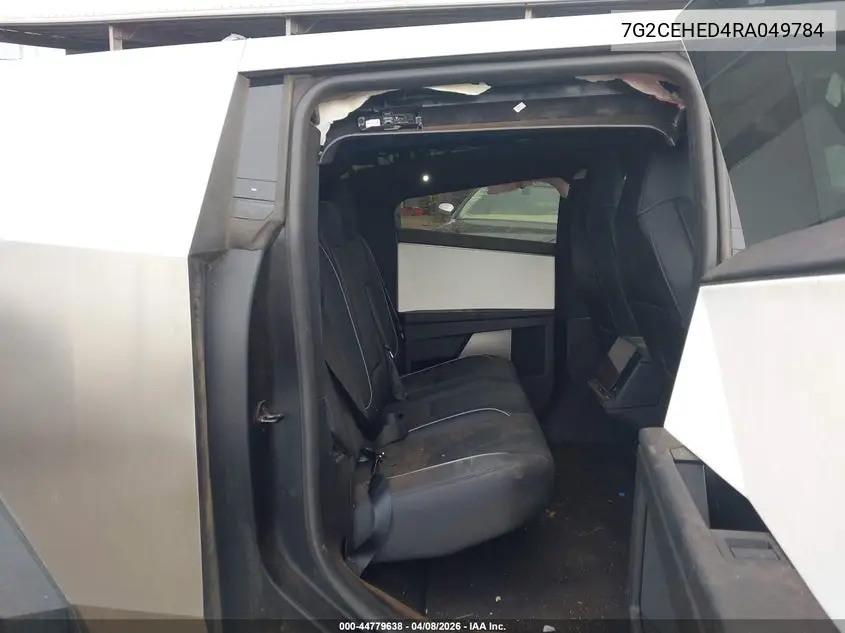 2024 Tesla Cybertruck All-Wheel Drive VIN: 7G2CEHED4RA049784 Lot: 44779638