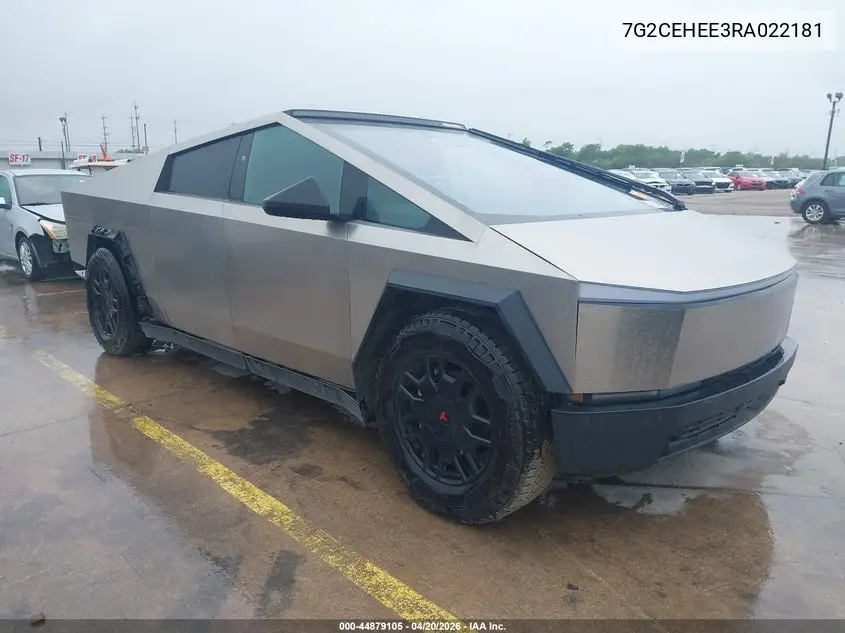 2024 Tesla Cybertruck Cyberbeast VIN: 7G2CEHEE3RA022181 Lot: 44879105
