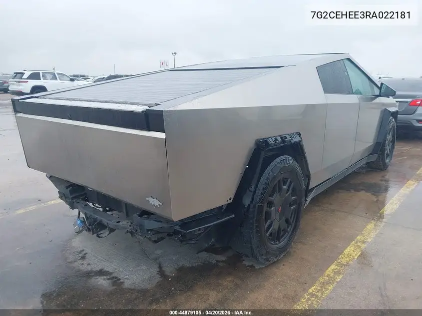 2024 Tesla Cybertruck Cyberbeast VIN: 7G2CEHEE3RA022181 Lot: 44879105