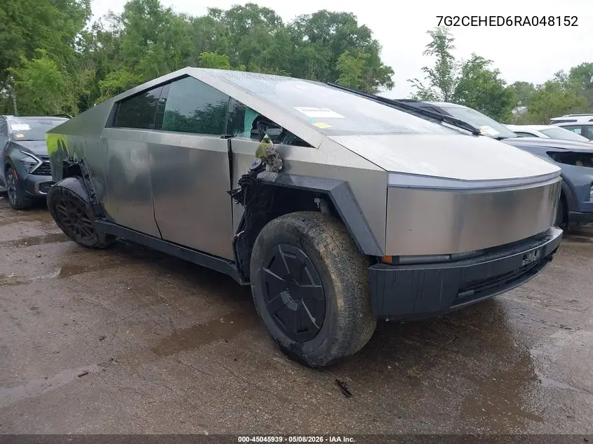 2024 Tesla Cybertruck All-Wheel Drive VIN: 7G2CEHED6RA048152 Lot: 45045939