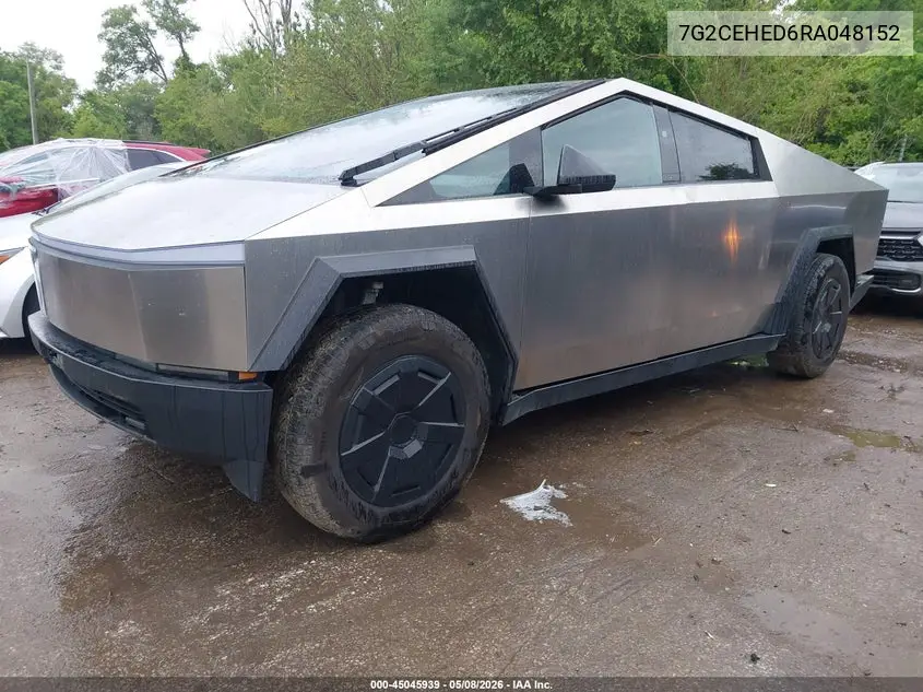 2024 Tesla Cybertruck All-Wheel Drive VIN: 7G2CEHED6RA048152 Lot: 45045939