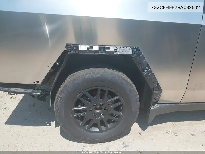 2024 Tesla Cybertruck Cyberbeast VIN: 7G2CEHEE7RA032602 Lot: 45087078