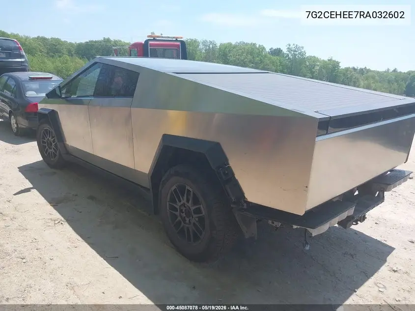 2024 Tesla Cybertruck Cyberbeast VIN: 7G2CEHEE7RA032602 Lot: 45087078