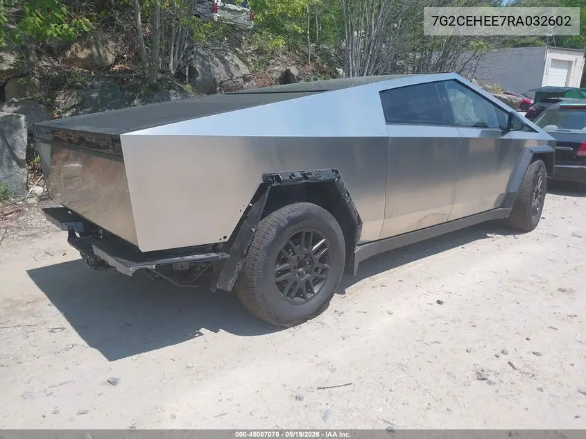 2024 Tesla Cybertruck Cyberbeast VIN: 7G2CEHEE7RA032602 Lot: 45087078