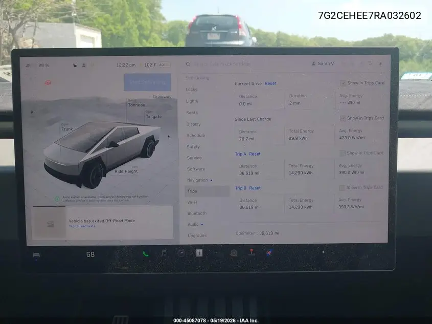 2024 Tesla Cybertruck Cyberbeast VIN: 7G2CEHEE7RA032602 Lot: 45087078