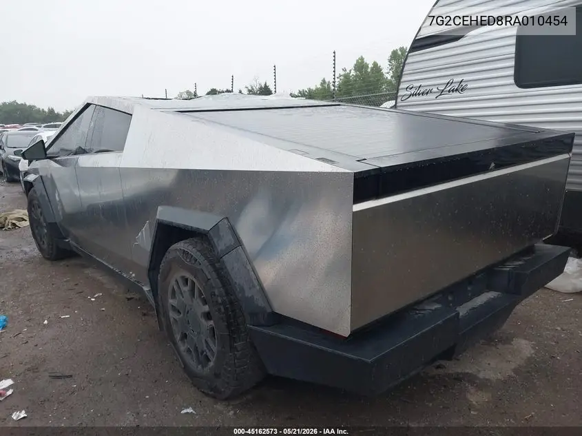 2024 Tesla Cybertruck All-Wheel Drive VIN: 7G2CEHED8RA010454 Lot: 45162573
