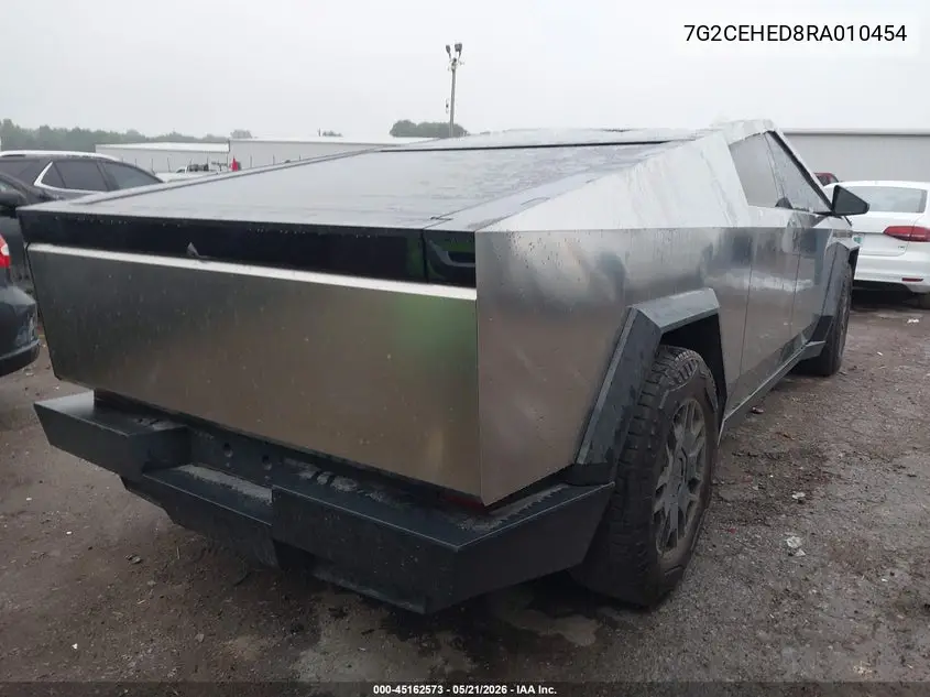 2024 Tesla Cybertruck All-Wheel Drive VIN: 7G2CEHED8RA010454 Lot: 45162573
