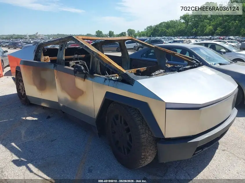 2024 Tesla Cybertruck Cyberbeast VIN: 7G2CEHEE6RA036124 Lot: 45195018