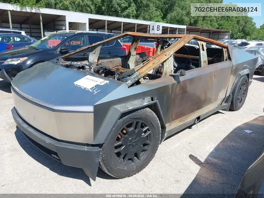 2024 Tesla Cybertruck Cyberbeast VIN: 7G2CEHEE6RA036124 Lot: 45195018