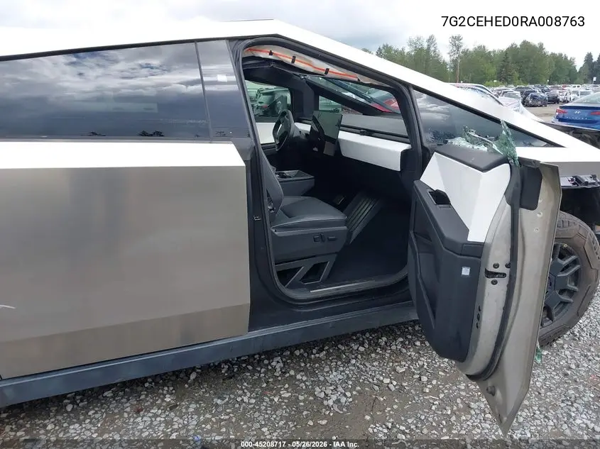 2024 Tesla Cybertruck VIN: 7G2CEHED0RA008763 Lot: 45208717