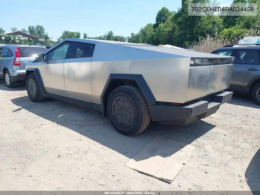 2024 Tesla Cybertruck All-Wheel Drive VIN: 7G2CEHED4RA034458 Lot: 45268270