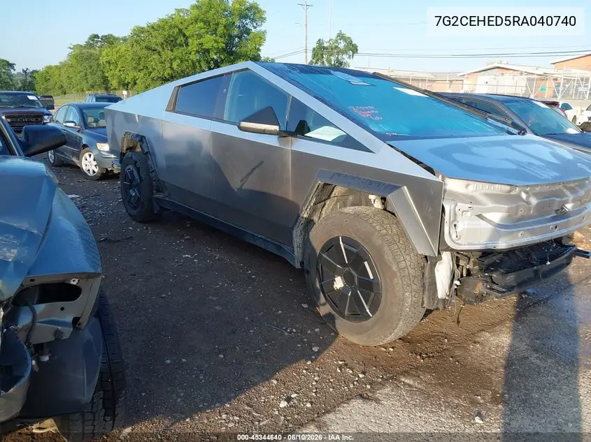 2024 Tesla Cybertruck All-Wheel Drive VIN: 7G2CEHED5RA040740 Lot: 45344640
