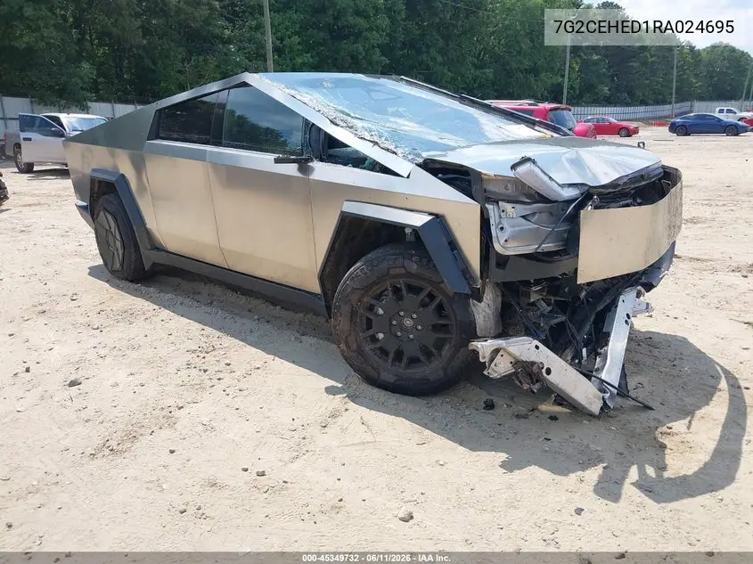 2024 Tesla Cybertruck All-Wheel Drive VIN: 7G2CEHED1RA024695 Lot: 45349732