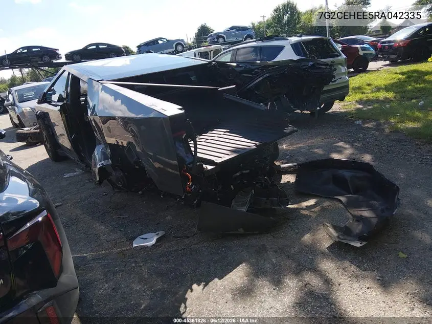 2024 Tesla Cybertruck Cyberbeast VIN: 7G2CEHEE5RA042335 Lot: 45361828