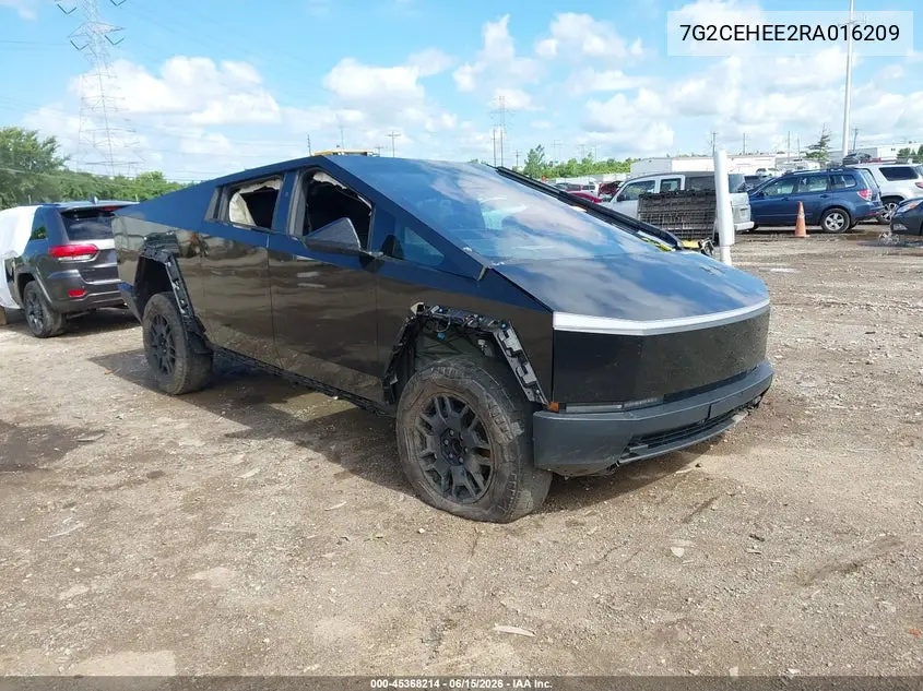 2024 Tesla Cybertruck Cyberbeast VIN: 7G2CEHEE2RA016209 Lot: 45368214