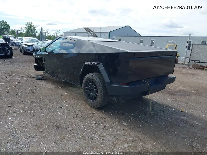 2024 Tesla Cybertruck Cyberbeast VIN: 7G2CEHEE2RA016209 Lot: 45368214