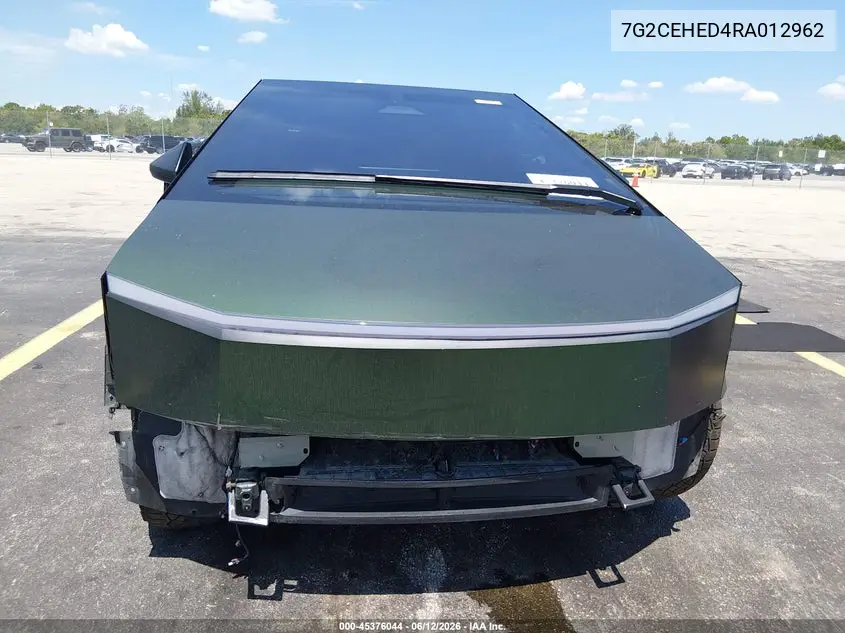 2024 Tesla Cybertruck All-Wheel Drive VIN: 7G2CEHED4RA012962 Lot: 45376044