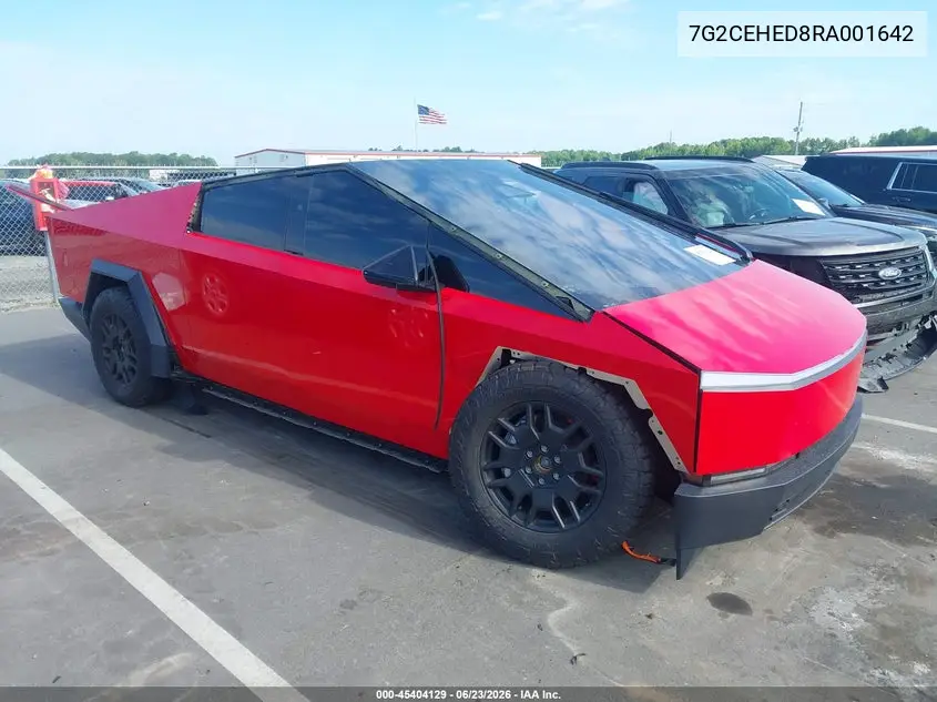 2024 Tesla Cybertruck All-Wheel Drive VIN: 7G2CEHED8RA001642 Lot: 45404129