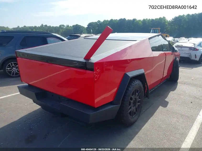 2024 Tesla Cybertruck All-Wheel Drive VIN: 7G2CEHED8RA001642 Lot: 45404129