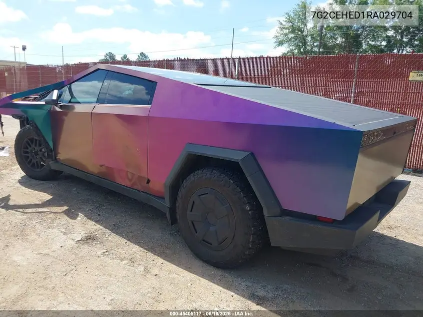2024 Tesla Cybertruck All-Wheel Drive VIN: 7G2CEHED1RA029704 Lot: 45405117
