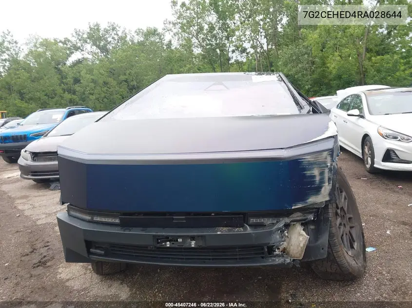 2024 Tesla Cybertruck All-Wheel Drive VIN: 7G2CEHED4RA028644 Lot: 45407246