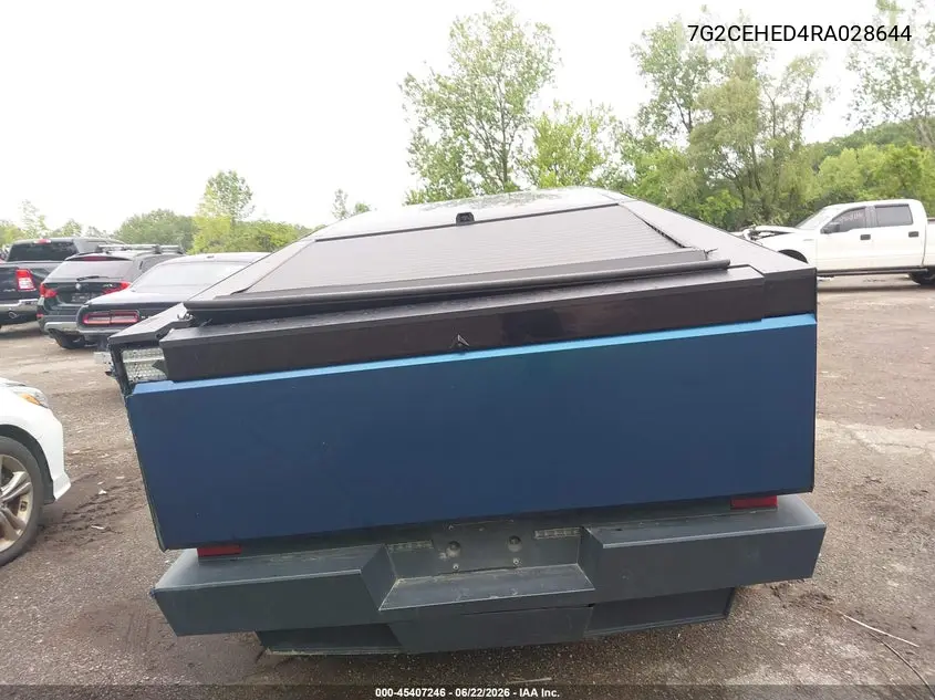 2024 Tesla Cybertruck All-Wheel Drive VIN: 7G2CEHED4RA028644 Lot: 45407246