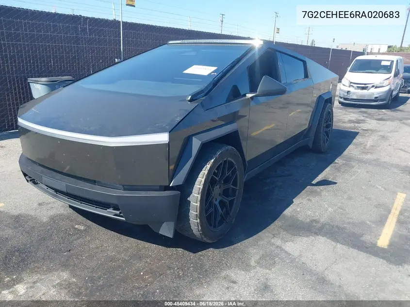 2024 Tesla Cybertruck Cyberbeast VIN: 7G2CEHEE6RA020683 Lot: 45409434
