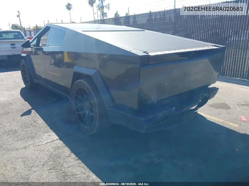 2024 Tesla Cybertruck Cyberbeast VIN: 7G2CEHEE6RA020683 Lot: 45409434