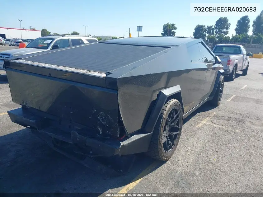 2024 Tesla Cybertruck Cyberbeast VIN: 7G2CEHEE6RA020683 Lot: 45409434
