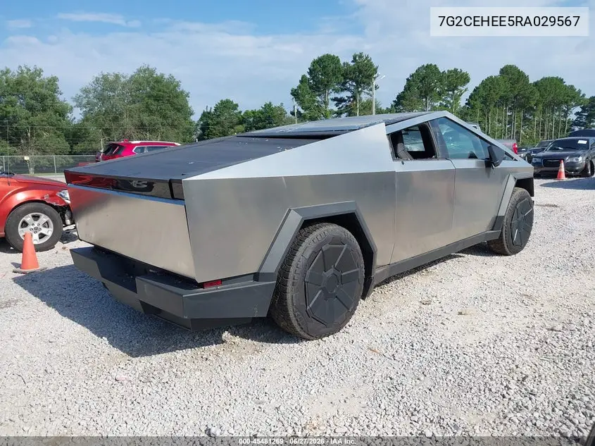 2024 Tesla Cybertruck Cyberbeast VIN: 7G2CEHEE5RA029567 Lot: 45481269