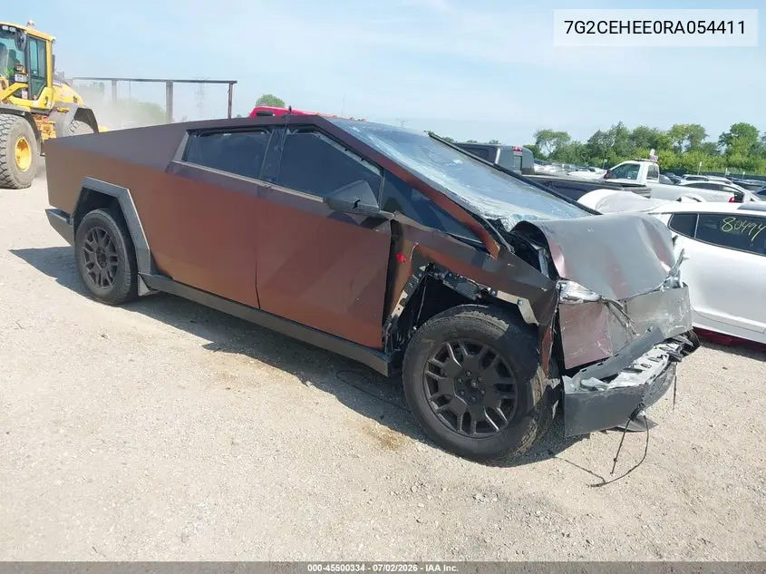 2024 Tesla Cybertruck Cyberbeast VIN: 7G2CEHEE0RA054411 Lot: 45500334