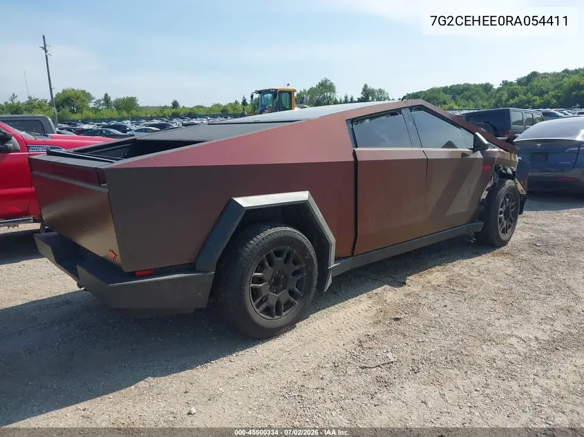 2024 Tesla Cybertruck Cyberbeast VIN: 7G2CEHEE0RA054411 Lot: 45500334