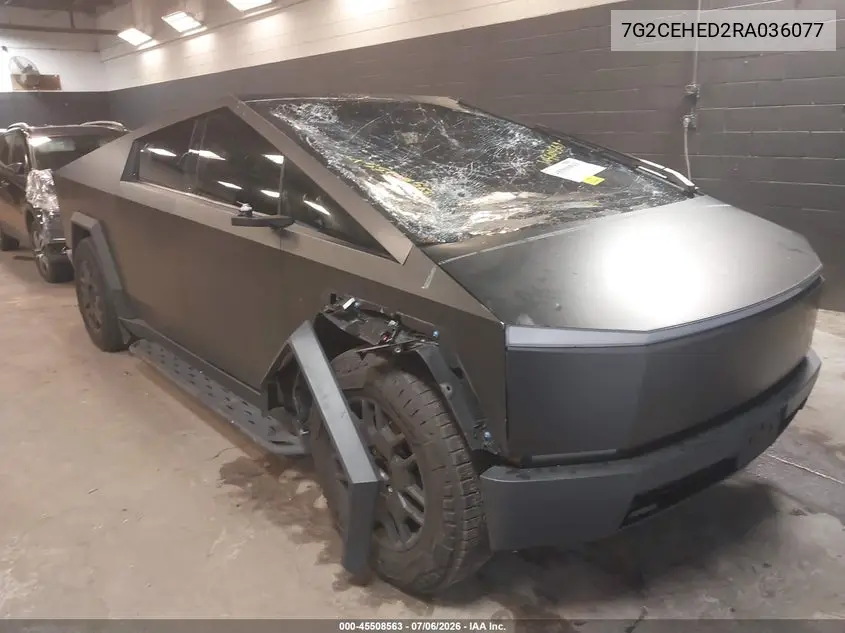 2024 Tesla Cybertruck All-Wheel Drive VIN: 7G2CEHED2RA036077 Lot: 45508563
