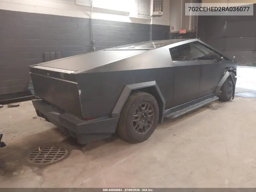 2024 Tesla Cybertruck All-Wheel Drive VIN: 7G2CEHED2RA036077 Lot: 45508563