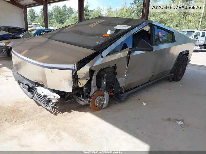 2024 Tesla Cybertruck All-Wheel Drive VIN: 7G2CEHED7RA056826 Lot: 45556063