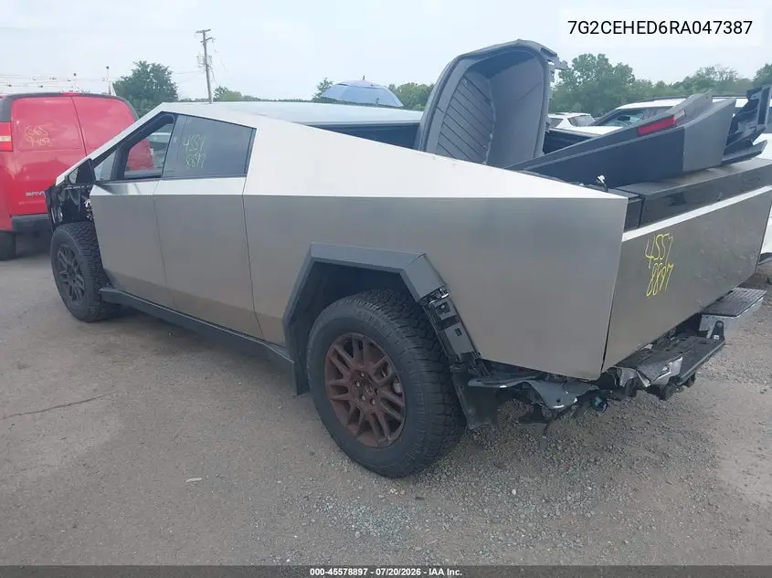 2024 Tesla Cybertruck All-Wheel Drive VIN: 7G2CEHED6RA047387 Lot: 45578897